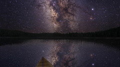 Outer space Stars canoe