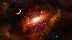 Outer space Stars galaxies