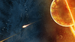 Outer space Stars galaxies