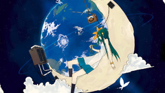 Outer space Stars moon