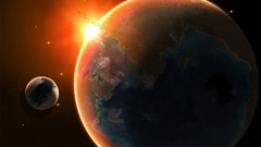 Outer space Stars planets