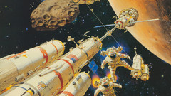 Outer space Stars planets