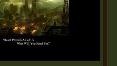 Overlooking wreckage high