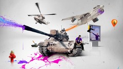 Paint abstract Army harmony tanks digital art armory