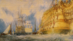 Paint artwork sail ship