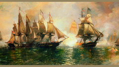 Paint battles artwork sail