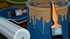 Paint bucket multicolor vectors paint brushes