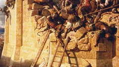 Paint Knights Castles Templars crusade