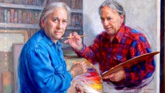 Paint old man drawings self shot