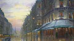 Paint Paris cars cities streets Robert Finale