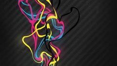 Paint Typography bucket stripes CMYK