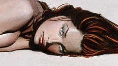 Painters artwork drawings woman