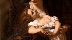 Paintings affection artwork portraits Hugues Merle