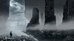 Paintings apocalyptic civilization science fiction digital art 