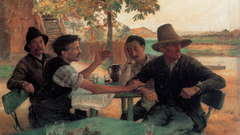 Paintings artwork cafe