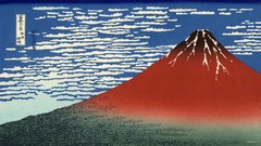 Paintings artwork mount fuji Katsushika Hokusai Thirty-six 
