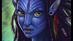 Paintings Avatar drawings illustrations digital art Neytiri 