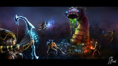 Paintings battles League of Legends video games ahri riot games 