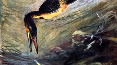 Paintings Birds Dinosaurs fish