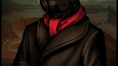 Paintings captain Mona Lisa gas masks digital art portraits 