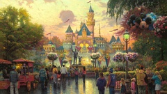 Paintings Castles magic Disneyland