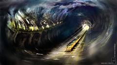 Paintings fan art artwork neil gaiman fantasy art tunnels 