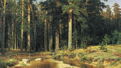 Paintings forests artwork Ivan