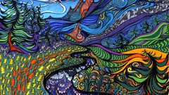 Paintings hippie LSD Stoned