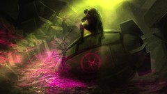 Paintings horror multicolor digital art romantically 