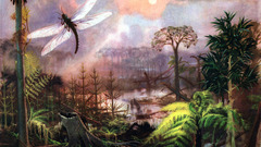 Paintings insects forests Ferns