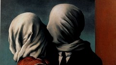 Paintings kissing Rene Magritte