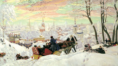 Paintings Landscapes snow artwork