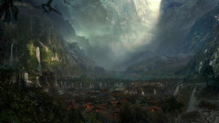 Paintings Landscapes waterfalls