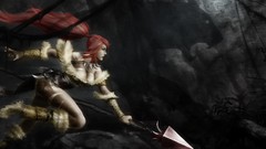 Paintings League of Legends video games riot games Nidalee