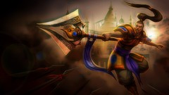 Paintings League of Legends video games riot games Xin Zhao