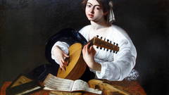 Paintings lute Caravaggio Art