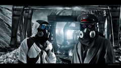 Paintings masks science fiction gas masks romantically 