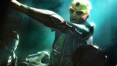 Paintings mass effect 2 thane krios video games fantasy art