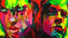 Paintings multicolor Francoise Nielly