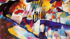 Paintings multicolor wassily kandinsky