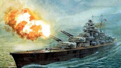 Paintings Nazi vehicles battleships