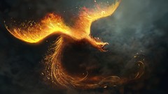 Paintings reborn phoenix digital art fantasy art airbrushed