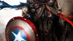 Paintings shield captain america The Avengers artwork digital 