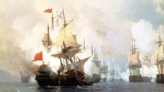 Paintings ships battles Ivan