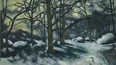 Paintings snow Paul Cezanne