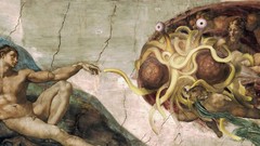 Paintings spaghetti artwork digital art the creation of adam 