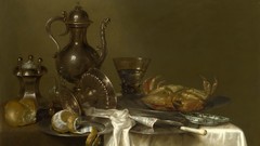 Paintings still life Willem Claesz. Heda Pewter and Silver 