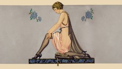 Paintings stockings Life magazine Coles Phillips