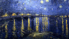 Paintings Vincent van Gogh Starry Night Over the Rhone