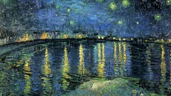 Paintings Vincent van Gogh Starry Night Over the Rhone